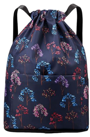 FAVORTALK Sportrucksack Sport-Turnbeutel Zusammenklappbar für Einfache Lagerung Wasserabweisender Kordelzug Rucksack Cinch-Tasche für Damen und Herren,B03909