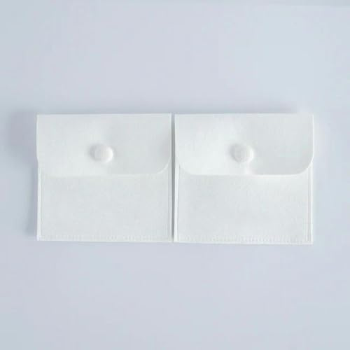 50 Stück Samtbeutel mit individuellem Logo, Druckknopf, Schmuckbeutel, personalisierte kleine Verpackung, Ringbeutel mit Kordelzug, Weiß mit Logo, 8 x 8 cm