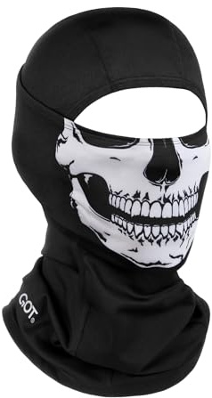 GOT Sports UPF 50+ Balaclava Face Mask - Sun Protection Hood Balaclava for Men Women - Motorcycle Sheisty Mask for Fishing (Skull)