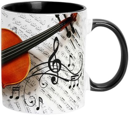 Tasse à café pour guitare - Tasse à café, tasse de voyage pour café Tasse à guitare | Tasse en céramique musicale de 350 ml, décoration de bureau pour tasse à thé, tasse à boire drôle,