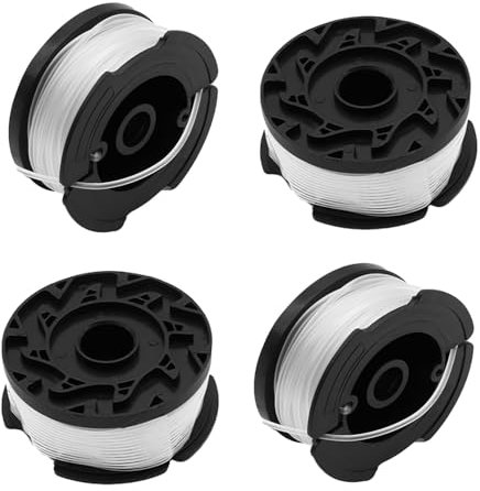 4 Pcs Strimmer Spool Line Compatible with Black and Decker ST5530-GB GLC3630L20-GB STC1820PC-GB BESTA525-GB A6481 A6485 Grass Strimmer Wire Spool Line Φ1.6mm,40m Reflex Trimmer Spools Replacement