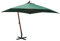 KLYEON Ombrellone 300x300 cm Palo in Legno Verde,Ombrellone da Giardino in Legno Ampio 3x3m con Protezione UV e Apertura a Manovella Ombrelloni e parasole