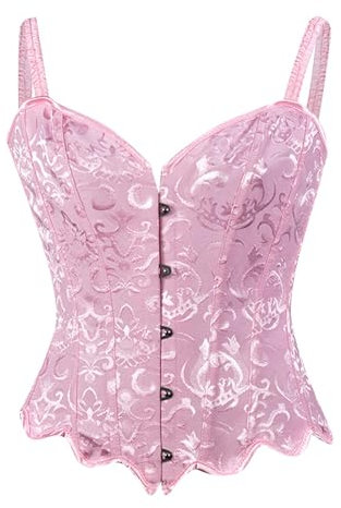 Corsés y Corpiños Mujer Gotico Party Corsets con Tirantes Bustiers Corset Disfraz Bella Mujer Corsés para Las Mujeres Corset Top Mujeres Fajas Bustier Corsé Overbust Gótico