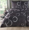 Kuscheli® Bettwäsche 135x200 4 teilig, Mikrofaser Bettwäsche Set, Bettbezug 135 x 200 & Kissenbezügen 80x80, ÖkoTex Zertifiziert, Design Kreise Anthrazite