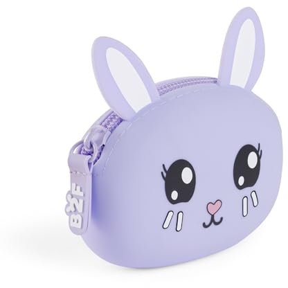 Back2Fun - Porte-Monnaie en Silicone Souple, Taille 90 x 70 x 35 mm, Fermeture à glissière, Petit Porte-Monnaie, Design Animalier, Conçu pour Les Petits Objets, Les Cadeaux ou l'école.