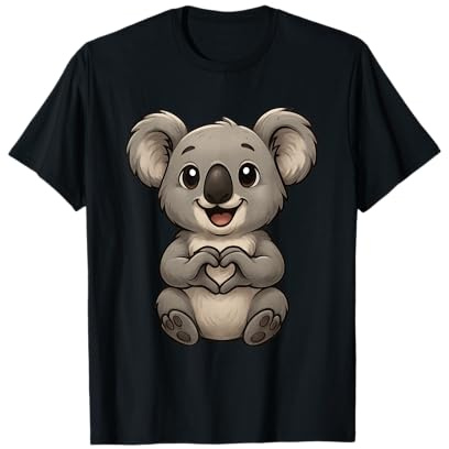 Koala mit Herz | Süßer Koalabär mit Herzsymbol T-Shirt