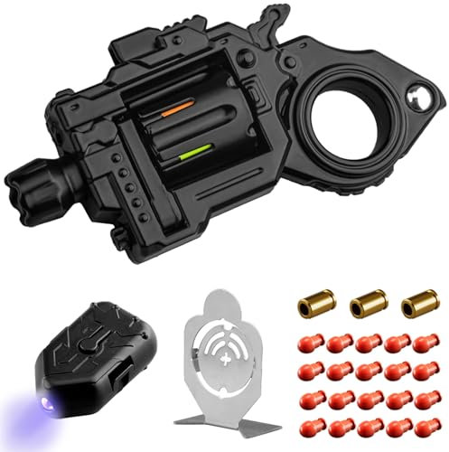 SKEDC Fidget Toys Adults, Alloy Fidget Slider Fidget Clicker Fidget Spinner, EDC Laucher Toy ADHD Tools Executive Desk Toy for Keep Focus & Relief Stress, Cool Gadgets for Men (Black)