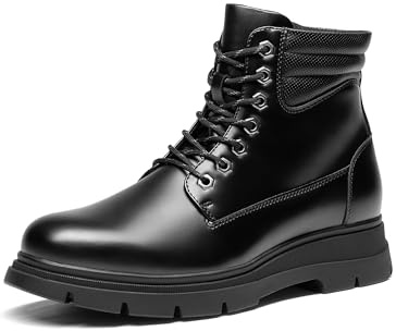 Bruno Marc Stivali Uomo con Lacci Classici Chukka Boots Biker Moto Scarpe Casual Stivaletti,Size 46,Nero,BMUMAB2512
