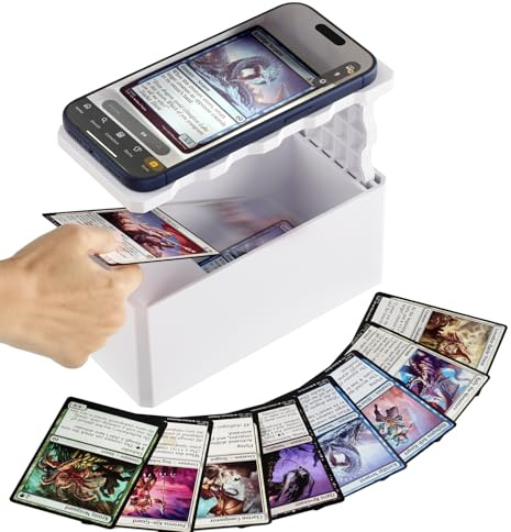 ALAFLY ScanBox für MTG/TCG Karten, Kompatibel mit Sammelkarten in Standardgröße Ohne Hülle, Technisches ABS, Einstellbare Höhe, Kompatibel mit ManaBox und Anderen Scanner-Apps
