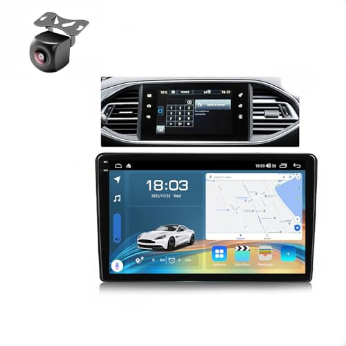 Android 15 Car Radio para Peugeot 308 T9 308S 2013 2014 2015 2016 2017 NAVEGACIÓN GPS con Pantalla Táctil 9 Pulgadas Reproductor Multimedia Autoradio RDS Carplay Android Auto (Y8 8Core 4+64G 2K)