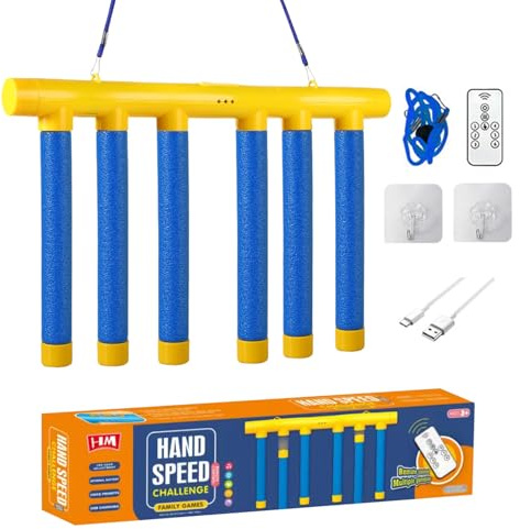 Fallende Stöcke Spiel - Reaktionsspiel, Reaktionstraining Spielzeug Mit Fernbedienung, Reaktionsspiele Kinder Mit 3 Geschwindigkeit, Weihnachts Und Geburtstagsgeschenk Für Kinder Und Erwachsene