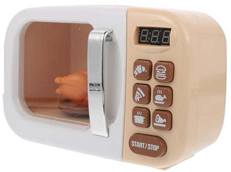 GARIOUANS Four à Micro-Ondes Miniature pour Garçon et Filles, Plastique Sûr et Solide, Taille Adaptée pour Jeu de Rôle, Décoration Éducative pour Maison de Jeu, Créatif pour Garçon et Fille