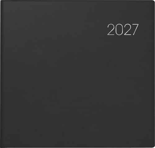 BRUNNEN Buchkalender Mod. 766 2027 | 210×205 mm, Kunststoff, schwarz