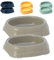 CAT CENTRE 2 Non Slip Grey Cat Bowls - 0.2l 6 Colours Available Bowl Feeder Water Dish Fidding Kitten Dog Pet