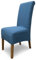 SCHEFFLER-Home Stuhlhussen Stretch Emma/elastische Stuhlhussen Baumwolle als Stuhlabdeckung in Blau/Stuhlhussen Schwingstühle/Spannbezug mit Gummiband/eleganter Stuhlbezug waschbar