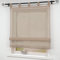 Joyswahl Raffrollo Voile Raffgardinen mit Schlaufen Sophia Schlaufenrollo BxH 140x140cm Braun 1er Pack