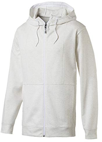 PUMA Herren Sweatjacke Energy Jacket, Puma White-Heather, M, 517321
