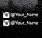 SUPERSTICKI Instagram Name nach Wahl Social Media Ca 20cm Auto Aufkleber Decal Fun Tuning Car aus Hochleistungsfolie Aufkleber Autoaufkleber Tuningaufkleber Hochleistungsfolie für alle glat
