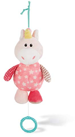 NICI 43657 Musical Soft Toy Unicorn Spieluhr Einhorn Stupsi, 18 cm, rosa