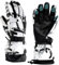 Ltrototea Skihandschuhe Winter Warm Touchscreen Handschuhe Skihandschuhe Motorradhandschuhe Outdoor Handschuhe Unisex Erwachsene Herren, Weiß, Medium