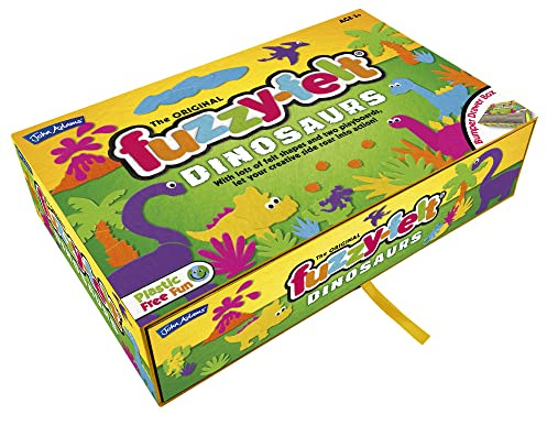 John Adams The Original Fuzzy-Felt: Dinosaur Set - Let Your Creative Side Roar into Action, Preschool Toys for Ages 3+