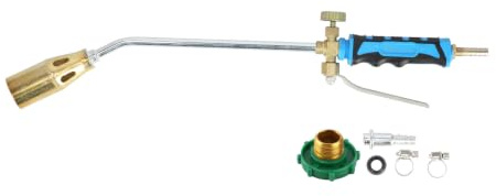 Gas Heat Gun Torch, Electronic Igniter Dual Switch Flame Control Welding Heating Cutting Tool for Industrial Roofing Workshop Liquefied Gas Metal 35mm 1 Pack