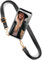 ONEFLOW Chaîne de téléphone Portable « Twist Strap » Compatible avec Apple iPhone 13 - Housse de Protection Transparente avec Cordon en Cuir végétalien - Noir