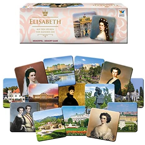 Starnberger Spiele - Kaiserin Elisabeth - Memospiel - Kartenspiel für Erwachsene und Kinder ab 6 Jahren - Geschenk für Sisi-Fans