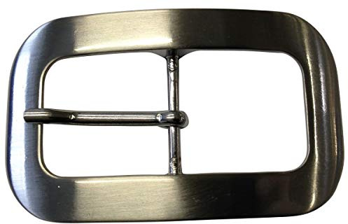 BELTINGER Gürtelschnalle Doppel 3,0 cm | Buckle Gürtelschließe 30mm Massiv | Dorn-Schließe | Für Wechselgürtel bis zu 3cm Breite | Silber
