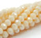 Perlin 120 cuentas de cristal checas de Bohemia de 4 mm, perlas checas de cristal con circonita cúbica facetada, 1 hebra (polvo rosa opaco), TSCHECHISCHE RONDELL 4MM