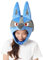 SAZAC Blaues Lucario Pokemon Hut Kostüm für Erwachsene – Premium Cozy Cap mit Klettverschluss – Perfektes Halloween-Kostüm & Erwachsenen-Cosplay, Blau, Erwachsene