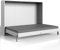 Lomadox Schrankbett weiß 140x200 cm mit Lattenrost Jugendbett Gästebett Klappbett Raumsparbett