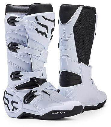 FOX Comp 2023 Stivali da motocross giovanile, bianco/nero, 3