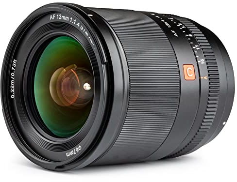 E-Mount AF 13mm F1.4 Wide-angle Prime Lens Large Aperture Portrait Lens Compatible with APS-C format Cameras Sony a7II, a7III, a7C, a7RII, a7RIII, a7SII, a7SIII, a9, FX30, a6000/6100/6300/6400/6600