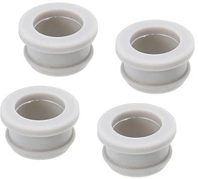 sourcing map 4 Stück Snap Gummi Tülle Loch Stecker Mount Dia 20mm ID 16mm Dichtung Anti-Kratzer für Elektrische Box Kabel Rohr Grau