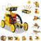 Solar Roboter Spielzeug für Kinder, 12-in-1 Solar Robot Kit DIY Bauspielzeug Experimente Spielzeug Bausatz Junge ab 8 9 10 11 12 13 Jahren (Gelb)