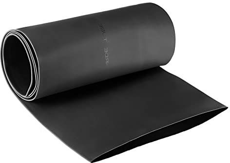 Rebower Calore Termoretraibile Tubi 2:1 Cavo Guaina Tubo Avvolgimento, [per Elettrico Isolamento Protezione] - 120mm Dia/3.3pi/Nero