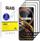 X-Dision [3 Piezas] Compatible con Protector de Pantalla Realme 8i/Realme Narzo 50 4G(Black),Película Protectora 2.5D[Dureza 9H,Compatible con Estuches]Premium Película Vidrio Templado