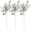 Avoik Rami d'ulivo artificiali, 100 cm, grandi piante artificiali, decorazione finto ulivo, per vaso, casa, camera da letto, ufficio, decorazione da tavolo, per interni ed esterni, giardino, 3 pezzi