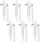Bwintech 6 Pcs in-Line White UPVC Aluminium Window Handle, 43mm Spindle for Indoor and Outdoor UPVC Window