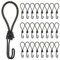 Altdeovk Spanngummi mit Haken, [25 Stücke /15CM] Expander mit Haken,Vielseitig Einsetzbar Kleine Spanngummi für Gartenplanen, Markisen, Outdoor-Camping Zelte, Aufhängen,Befestigen von Dingen (Grün)