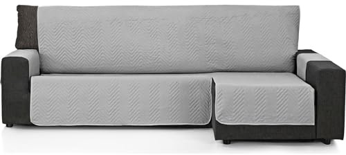 ECOMMERC3 Sofabezug für Chaiselongue, Valencia, 240 cm, Perle | Erneuern Sie Ihr Sofa ohne Arbeiten. Sofaüberwurf für Chaiselongue, gepolstert, für rechten oder linken Arm; Stoffqualität