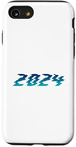 Hülle für iPhone SE (2020) / 7 / 8 2024 Neues Jahr, Zukunft, Kunst, Futuristisch, My Year Tech