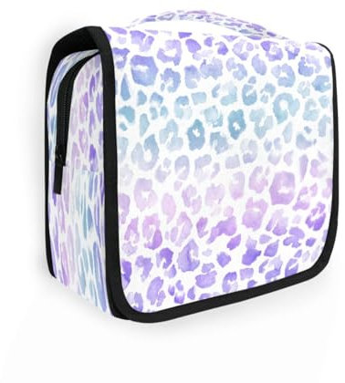 Trousse de toilette de voyage à suspendre avec imprimé léopard pour femmes, hommes et filles, sac de rangement étanche pour maquillage et produits cosmétiques, multicolore, Trousse de toilette