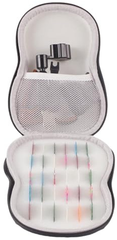 Guitar Pick Wallet - Compact Bass Pick Holder, Portable Leather Case | Multifunctional Picks Storage Bag, and Secure Guitar and Bass Picks Organizer, Practical, black, see description, See