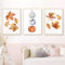 Viusneun Herbst Bilder 3er Poster Set, Premium Leinwandbilder Kunstdruck Wandbilder Ohne Rahmen Wandposter für Kinderzimmer Wohnzimmer Schlafzimmer (30 x 40 cm)
