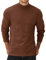 COOFANDY Herren Pullover Rollkragen Langarmshirt Winter Pulli Halbes Rollkragenshirt Longsleeve Unterziehrolli Stehkragen Pullover Slim Fit Braun-Rollkragen L