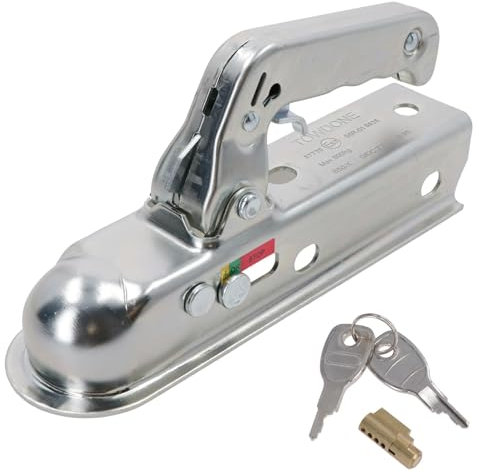 AB Tools Unbraked Trailer Pressed Steel Hitch Coupling 50mm 800kg Max With Lock