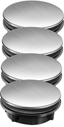 Housoutil 4piezas Tapón para Fregadero De Cocina Tapa Orificio Tapas Acero Inoxidable