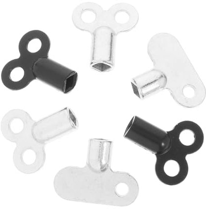 Veemoon 6pcs Radiator Valve Wrench Bleeding Tools Radiator Valve Spanner for Square